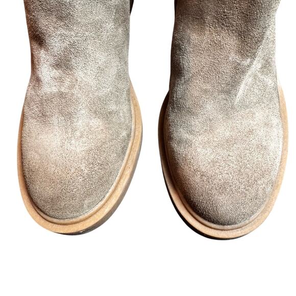 Dolce Vita Gage Crepe Gore Suede Chunky Block Heel Ankle Boot Size 9 M - Picture 16 of 16